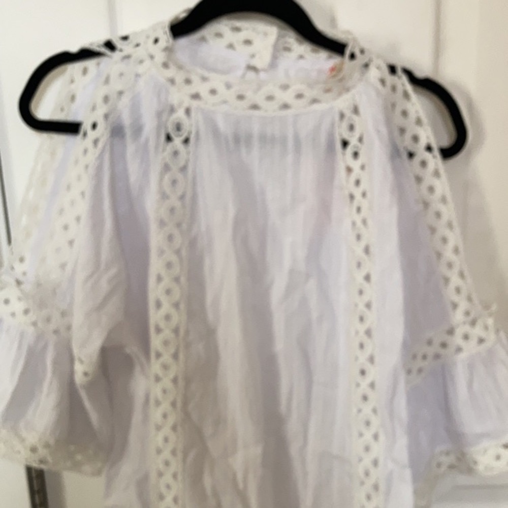 High neck, linen top